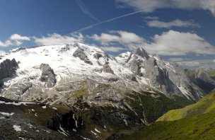 Pokus o výstup na Marmoladu, nejvyšší horu Dolomit