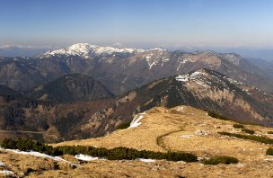 Snadný výstup na horu Ötscher v Ybbstálských Alpách