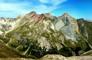 Těžký trek po hlavním hřebenu Lechtálských Alp