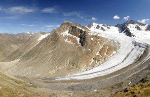 Ledovcová túra na horu Similaun v Ötztálských Alpách