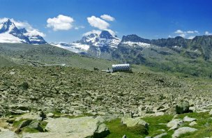 Ascent of the four-thousanders Gran Paradiso in the Graian Alps